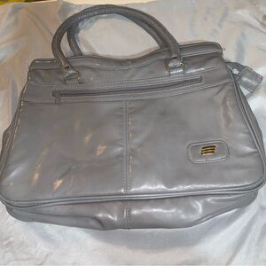Vintage Gray Leather‎ Bag